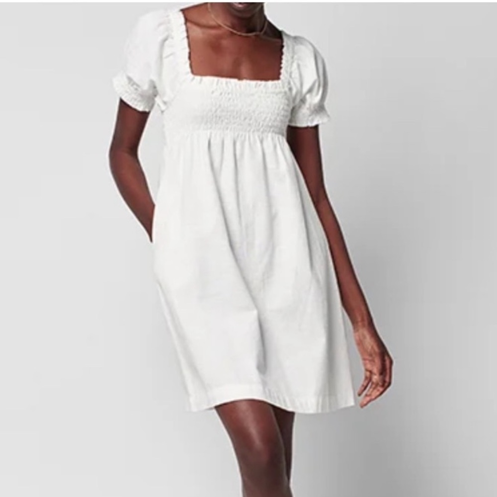 Faherty Organic Cotton Smocked Dress